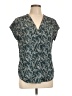 Fun2Fun 100% Polyester Teal Short Sleeve Blouse Size L - photo 1