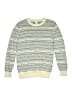 Crewcuts Outlet 100% Cotton Chevron-herringbone Ivory Pullover Sweater Size 12 - 14 - photo 1