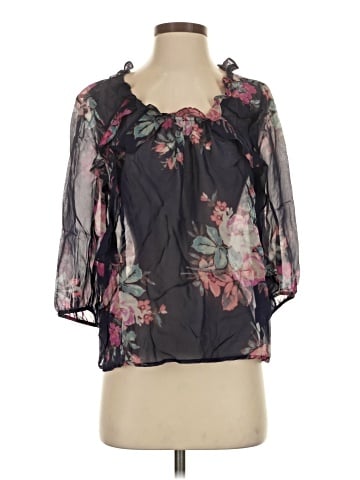 Leifsdottir 3/4 Sleeve Silk Top (view 1)