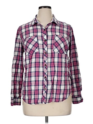 Faded Glory Long Sleeve Button-Down Shirt (view 1)