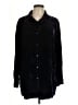 Soft Surroundings Black Long Sleeve Button-Down Shirt Size L (tall) - photo 1