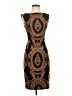 Cache Paisley Brown Cocktail Dress Size 0 - photo 1