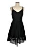 Haute Monde 100% Polyester Chevron-herringbone Black Cocktail Dress Size M - photo 1