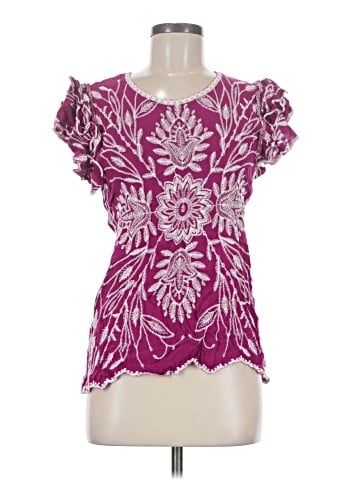 Solitaire Short Sleeve Blouse (view 1)
