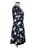 Fortune + Ivy Floral Blue Casual Dress Size M - photo 4