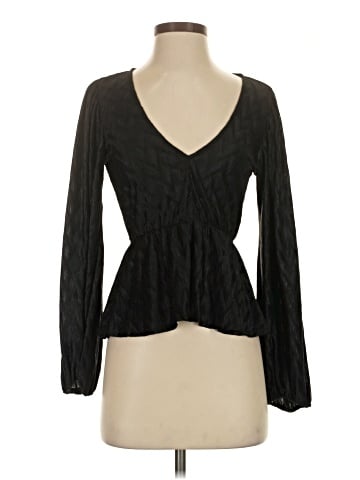 Topshop Long Sleeve Blouse (view 1)