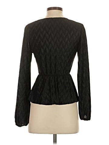Topshop Long Sleeve Blouse (view 2)