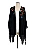 Staccato 100% Rayon Black Kimono Size M - photo 1
