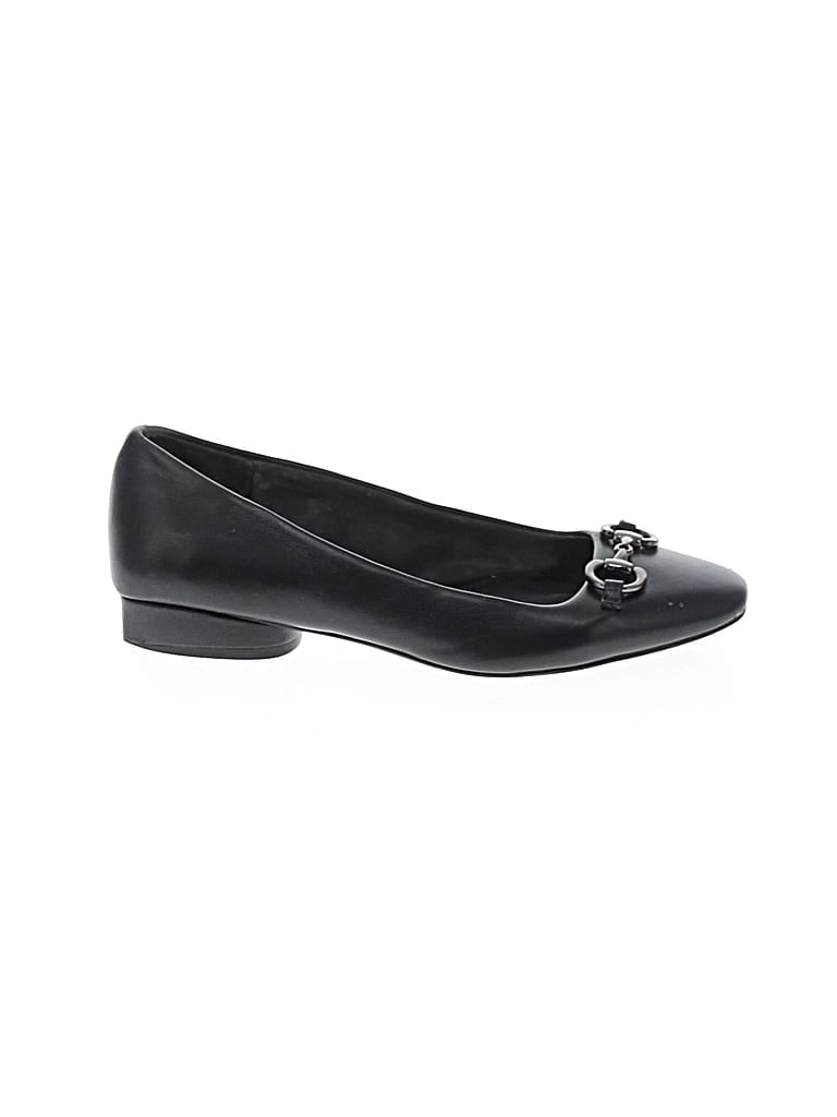 Pre-owned Anne Klein Flats In Black