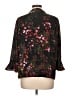CeCe Floral Black 3/4 Sleeve Blouse Size L - photo 2