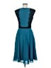 Monsoon 100% Polyester Color Block Teal Cocktail Dress Size 6 - photo 2
