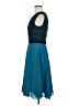 Monsoon 100% Polyester Color Block Teal Cocktail Dress Size 6 - photo 5