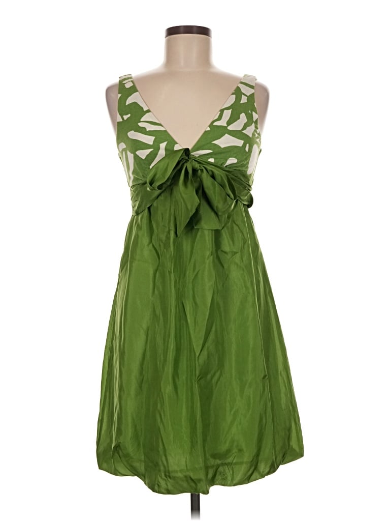 Pre-owned Velvet Cocktail Dress In Green