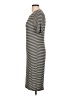 Aqua Stripes Gray Casual Dress Size L - photo 5