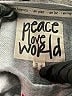 Peace Love World Hearts Gray Pullover Sweater Size XL - photo 7