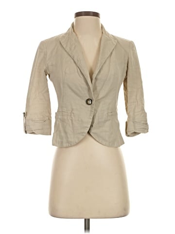 BCX 3/4 Sleeve Button-Down Shirt (view 1)