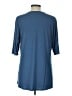 Soft Surroundings Blue Short Sleeve Blouse Size L - photo 2