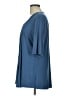 Soft Surroundings Blue Short Sleeve Blouse Size L - photo 5