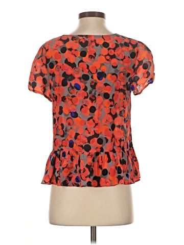 HD in Paris Short Sleeve Silk Top (view 2)