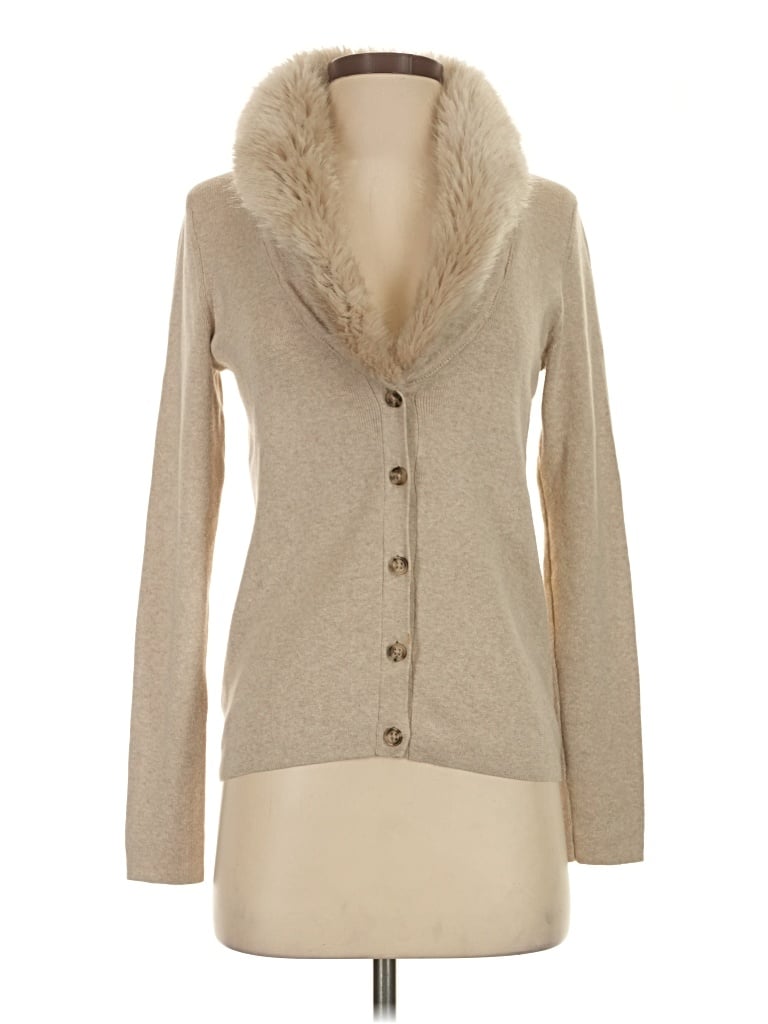 Pre-owned Banana Republic Cardigan Sweater In Tan