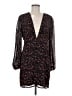 Missguided 100% Polyester Floral Black Cocktail Dress Size 8 - photo 1