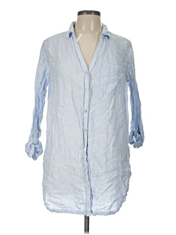Sigrid Olsen 3/4 Sleeve Button-Down Shirt (view 1)
