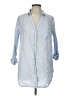 Sigrid Olsen 100% Linen Blue 3/4 Sleeve Button-Down Shirt Size L - photo 1