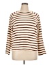 MNG Stripes Ivory Pullover Sweater Size XL - photo 1