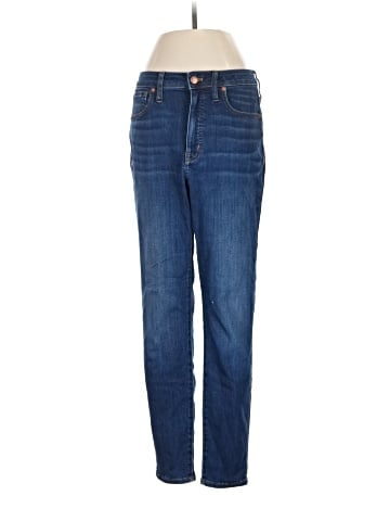 Madewell Curvy High-Rise Skinny Jeans in Sussex Wash: TENCEL&trade; Denim Edition (view 1)