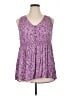 Torrid Purple Sleeveless Blouse Size 1X Plus (1) - photo 1