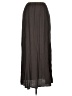 Flax 100% Rayon Solid Brown Black Casual Skirt Size 10 (M) - photo 1