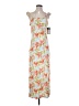 Roxy Print Orange Casual Dress Size S - photo 1