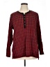 Chaps 100% Cotton Red Long Sleeve Henley Size 1X - photo 1