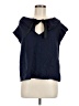 Gap 100% Cotton Blue Short Sleeve Blouse Size M - photo 1