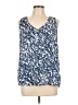 Dalia Collection 100% Polyester Blue Sleeveless Blouse Size L - photo 1