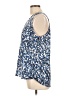 Dalia Collection 100% Polyester Blue Sleeveless Blouse Size L - photo 5