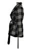 CoffeeShop 100% Polyester Plaid Gray Coat Size M - photo 5