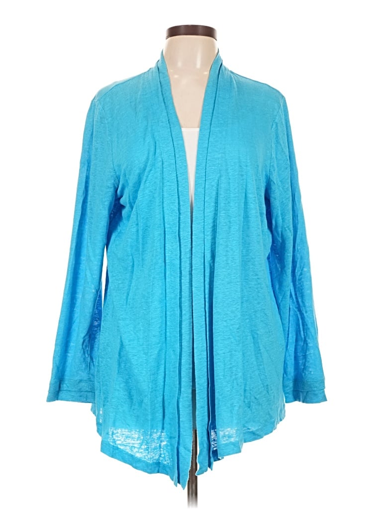 Pre-owned Chico's Cardigan Sweater In Blue