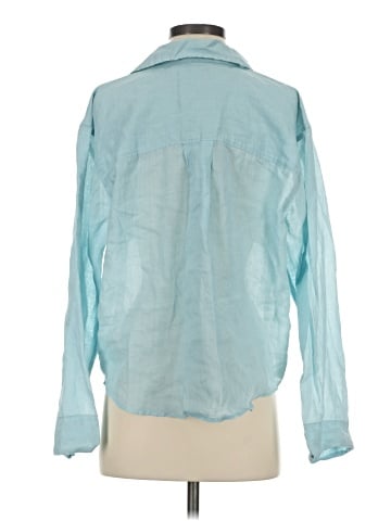 Madewell Resort Long-Sleeve Shirt in Ramie (view 2)