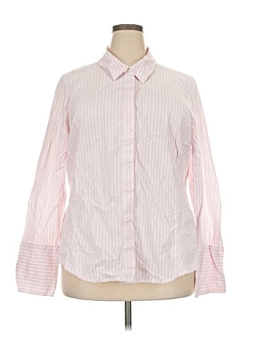 Lane Bryant Long Sleeve Button-Down Shirt (view 1)