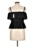 Gap 100% Cotton Black Sleeveless Blouse Size Lg Petite - photo 2