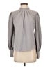 Shein 100% Polyester Gray Long Sleeve Blouse Size 2 - photo 1