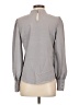 Shein 100% Polyester Gray Long Sleeve Blouse Size 2 - photo 2