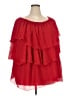 Catherines 100% Polyester Red 3/4 Sleeve Top Size 3X - photo 1