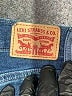 Levi's Chevron-herringbone Blue Jeans Size 28 waist - photo 7