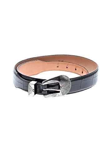 Onyx Leather Belt (view 1)