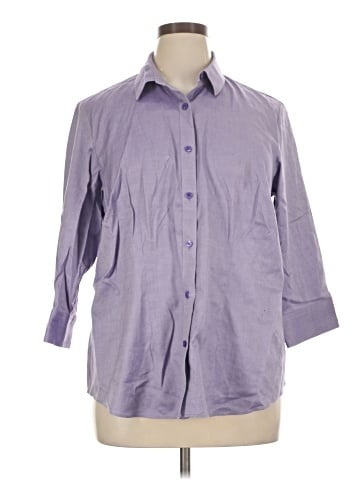 Coldwater Creek 3/4 Sleeve Button-Down Shirt (view 1)