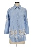 Johnny Was Blue 3/4 Sleeve Blouse Size S - photo 1