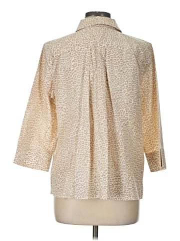 Chico's 3/4 Sleeve Button-Down Shirt (view 2)