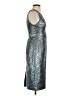 Milly Graphic Teal Cocktail Dress Size 0 - photo 4